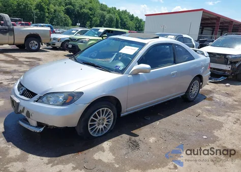 2005 Honda Civic Ex из США, поврежденный, VIN 1HGEM21905L041187